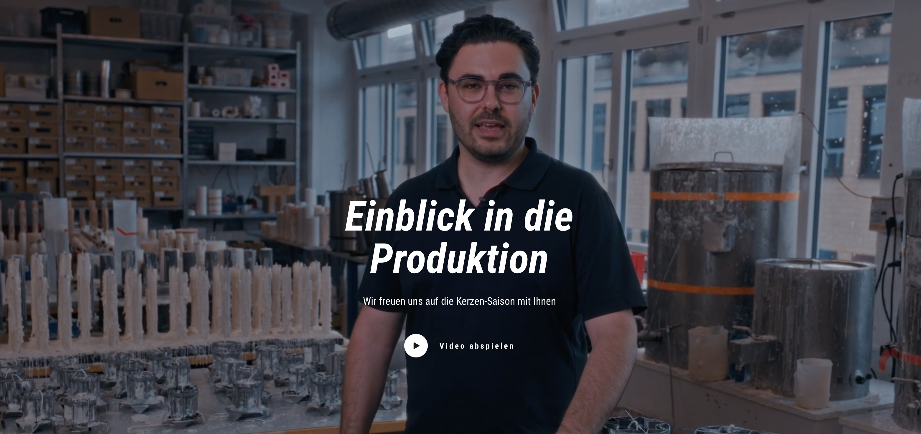 Sternkerze Produktion