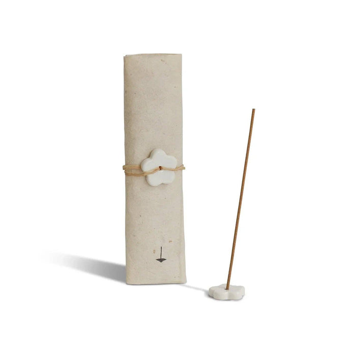 Palo Santo Räucherstäbchen Set – 30 Stäbchen mit Keramikhalter