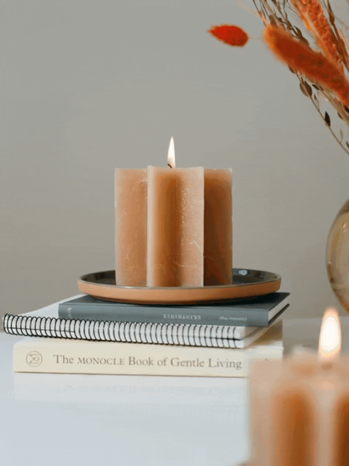 Sternkerze Caramel Paraffin