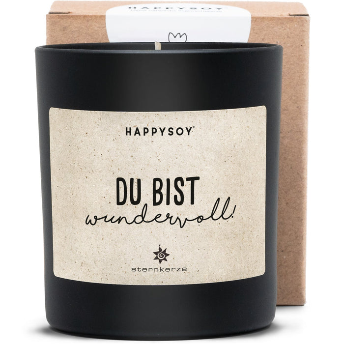 Du bist wundervoll - Sternkerze