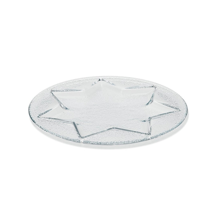 Glassuntersetzer rund - Sternkerze