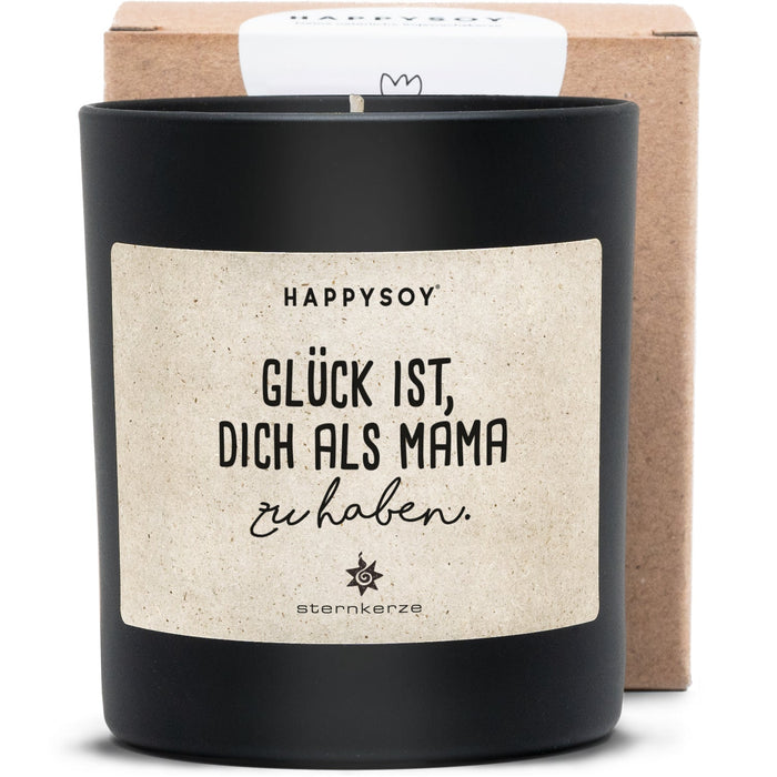 Glück ist dich als Mama zu haben - Sternkerze