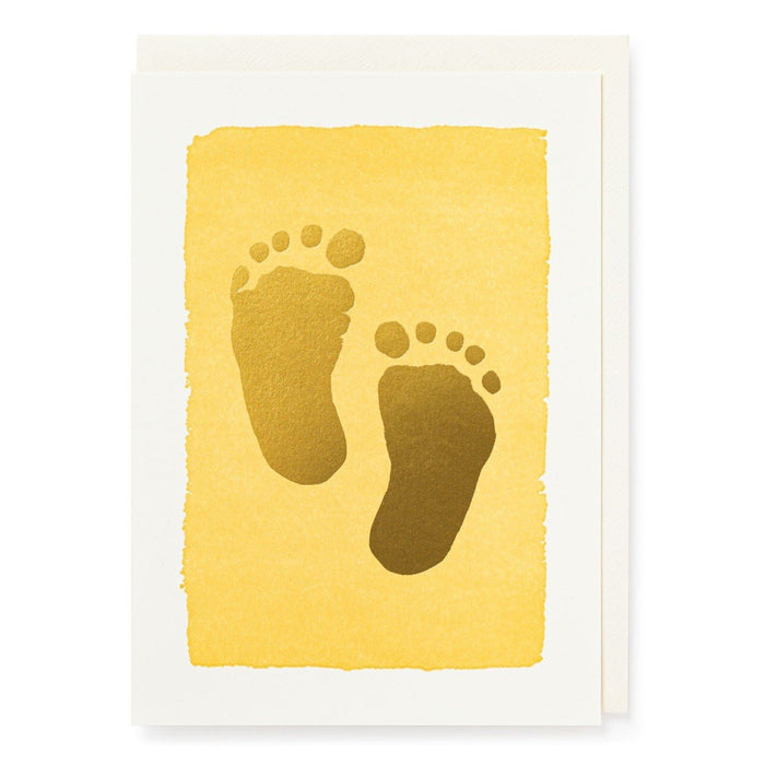 Gold Toes - Taufkarte - Sternkerze
