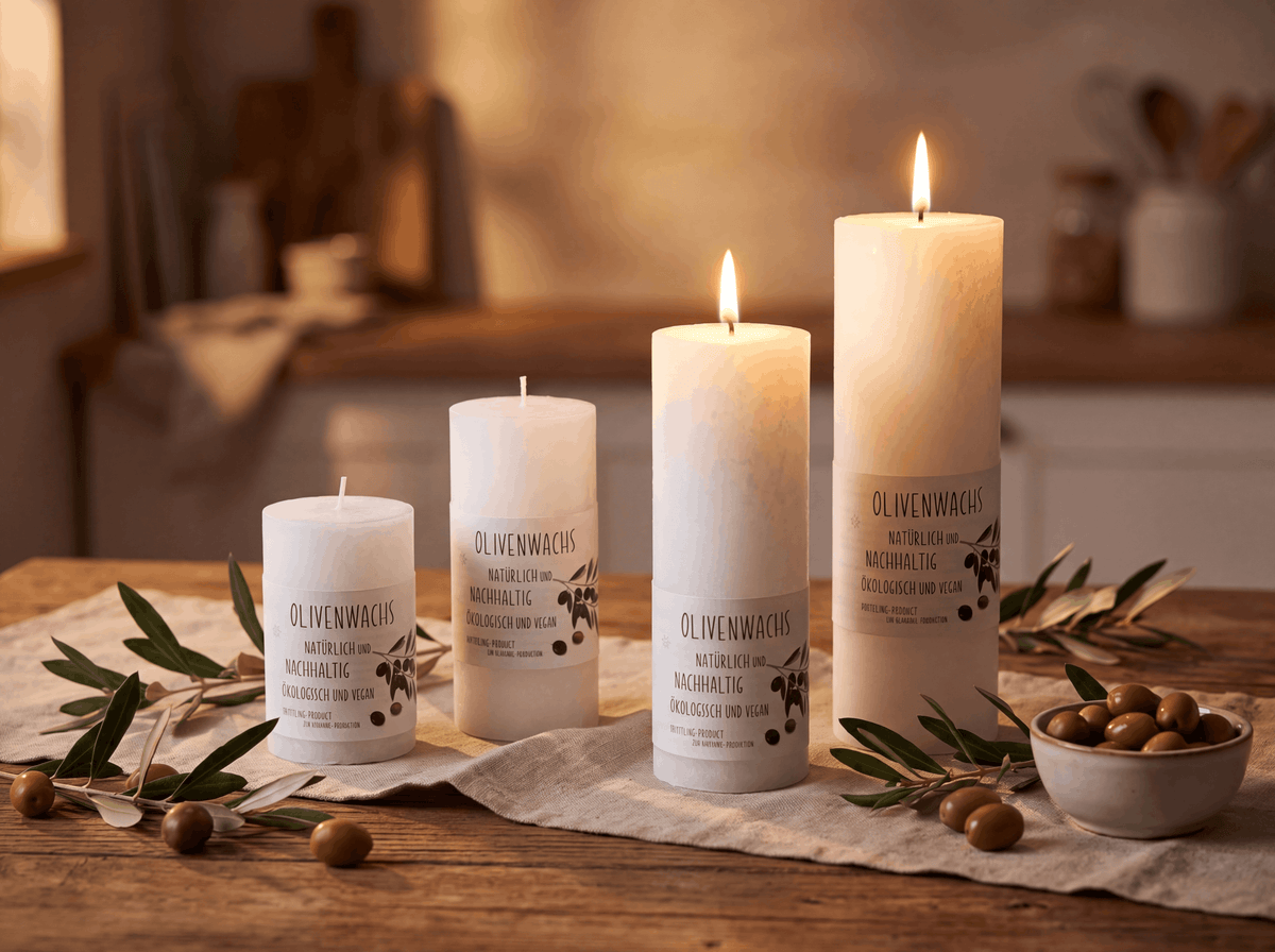 Adventskranz Olivenwachs - Gross