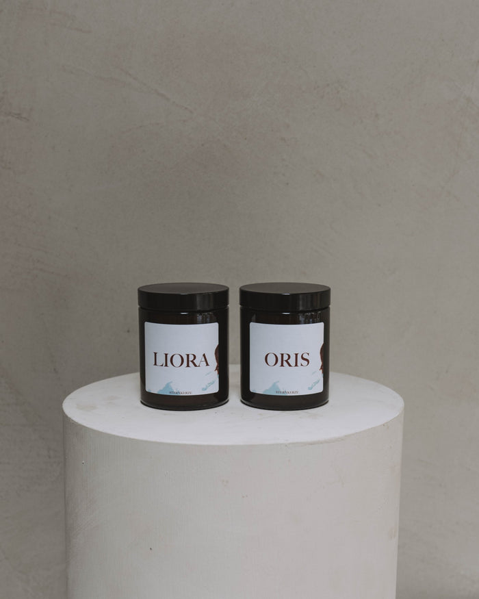 Liora & Oris - Geschenkset - Sternkerze