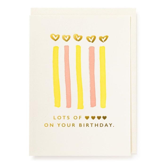 Lots of Love on Your Birthday - Sternkerze