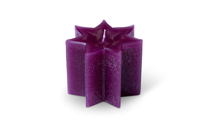Sternkerze Aubergine Paraffin - Sternkerze