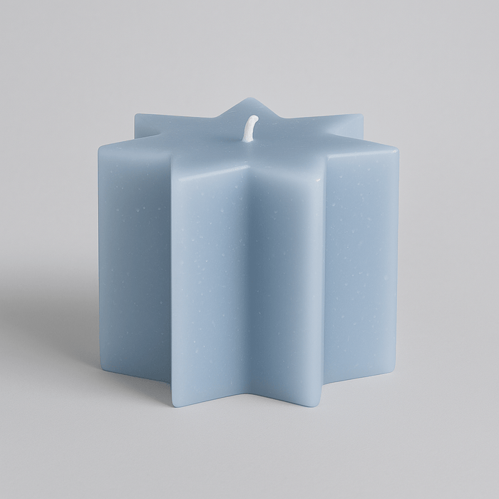 Sternkerze Taubenblau Paraffin - Sternkerze