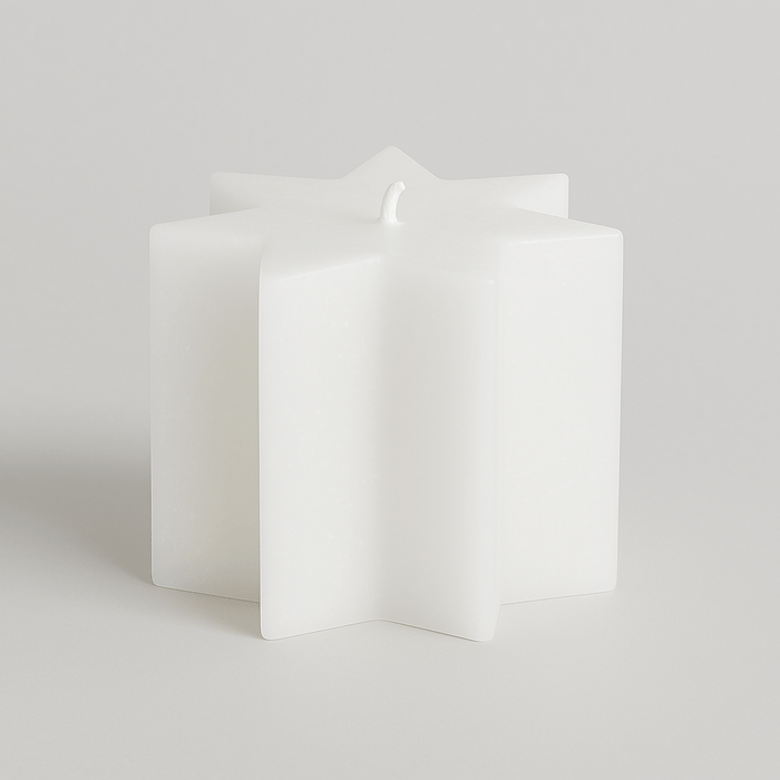 Sternkerze weiss Paraffin - Sternkerze
