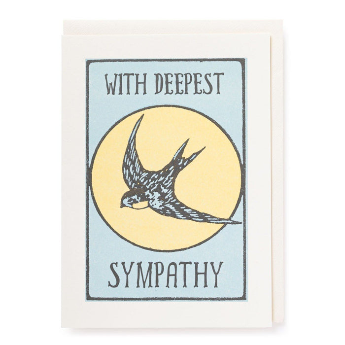 Swallow Sympathy – Trauerkarte - Sternkerze