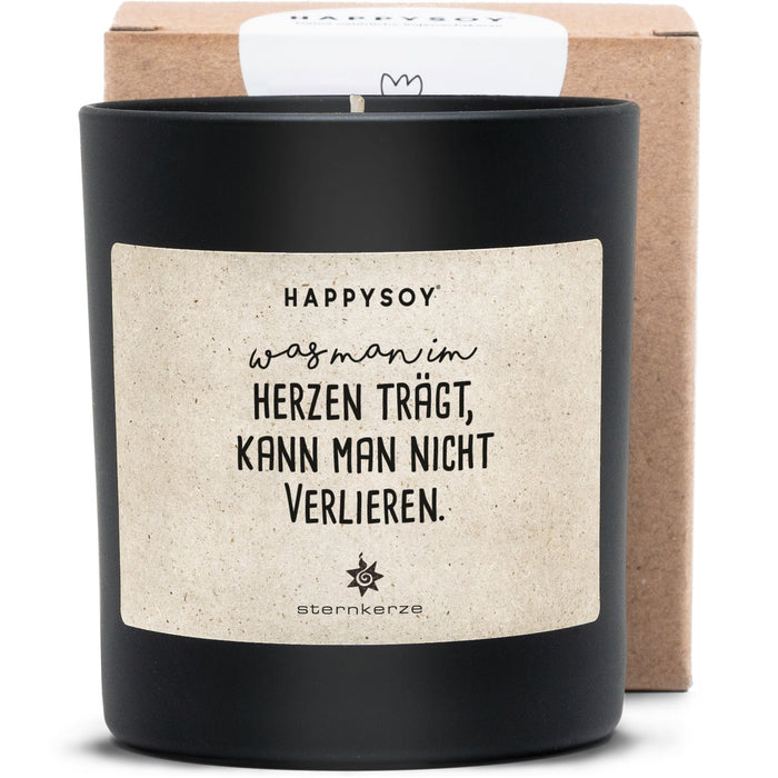 Was man im Herzen trägt - Sternkerze